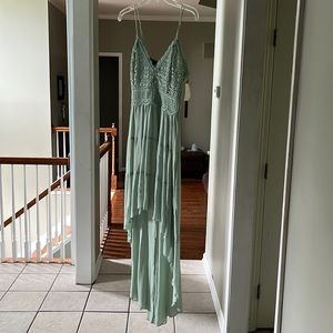 Sun dress boho high low hem M size